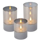 3 batteriebetriebene Kerzenlampen Velas