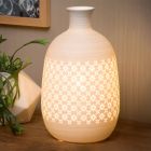 Weiße Tischleuchte Retro, Tiesse, mit Schalter