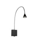 Schwarze Wandleuchte Modern, Buddy, 3W, 4000K LED, mit Schalter