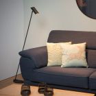 Anthrazit Stehlampe Modern, Hester, mit Schalter