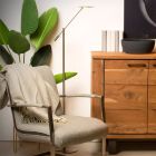 Chrom Leselampe Stehlampe Modern, Anselmo, 9W, 3000K LED