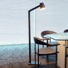 Schwarze Stehlampe Modern, Mizuko, mit Schalter