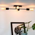 Schwarze Deckenlampe Modern, Lester
