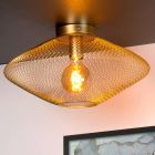 Goldene Deckenlampe Modern, Mesh