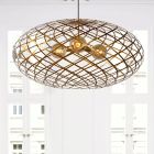 Goldene Pendelleuchte Modern, Wolfram