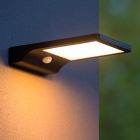 Schwarze Außen Wandleuchte mit Bewegungsmelder Modern, Basic, 3W, 2700K LED, IP44
