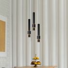 Schwarze Pendelleuchte Modern, Margary, 4W, 2700K LED