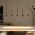 Braune Pendelleuchte Modern, Margary, 4,2W, 2700K LED