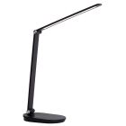 Schwarze Schreibtischlampe Modern, Aldwin, 8W, warm- bis kaltweiß einstellbare LED, mit Touch-Dimmer