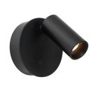 Schwarze aufladbare Wandleuchte Modern, Toni, 2W, 2700-4000K, mit Touch-Dimmer