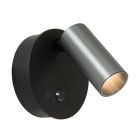 Graue aufladbare Wandleuchte Modern, Toni, 2W, 2700-4000K, mit Touch-Dimmer