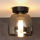 Graue Deckenlampe Retro, Tyler, IP44