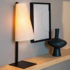 Beige Tischleuchte Stoff, Gregory, mit Schalter