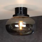 Graue Badezimmer Deckenleuchte Landhaus, Lorena, IP44