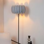 Graue Stehlampe Modern, Spencer, mit Schalter