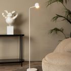Weiße aufladbare Stehlampe Modern, Comet, 3W, 2700K LED, mit Touch-Dimmer