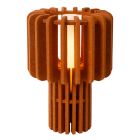 Braune Tischleuchte Modern, Rollo, mit Schalter