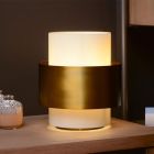 Goldene Tischleuchte Antik, Firmin, mit Schalter