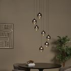 Graue Pendelleuchte Modern, Tamino, 7W, 3000K LED