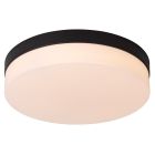Schwarze Badezimmer Deckenleuchte Kunststoff, Biskit, 18W, 2700K LED, IP44