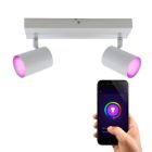 Moderne Smart Deckenleuchte Weiß, Elena, 9W, RGBW