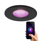 Moderne Smart Einbaustrahler Schwarz, Jule, IP65, 4,5W, RGBW