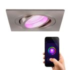 Aluminium Smart Einbaustrahler Chrom, Scott, 4,5W, RGBW