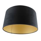 Schwarze Lampenschirm Melanie, Stoff, modern
