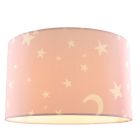 Stoff Kinder Deckenleuchte Pink, Stars