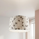 Moderne Kinder Pendelleuchte Grau, Diamonds