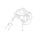 Weißes Verbindungskabel, 5 Ampere, maximal 600 Watt
