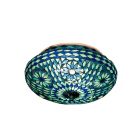 Blaue Mosaik Deckenlampe Orientalisch, Mimoun