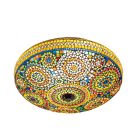 Mehrfarbige Mosaik Deckenlampe Orientalisch, Annas