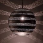 Silberne Pendelleuchte Orientalisch, Nimra