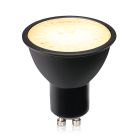 Dimmbare GU10 LED-Lampe Antonie, Schwarz, 7W, 2700K