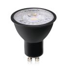 Dimmbare GU10 LED-Lampe Antonie, Schwarz, 7W, 4000K