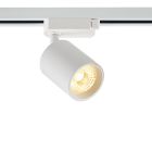Weißer 3-Phasen-LED-Schienenstrahler Jayla, 10W, 3000K, Pro