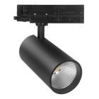 Schwarze 3 phase Schienen Lampe, Rozina, 10W/20W/30W, White Switch LED