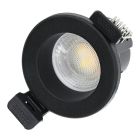 Schwarze Downlight Aluminium, Magus, 4W, White Switch LED, IP65