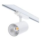 Weiße 3 phase Schienen Lampe Aluminium, Rozina, 10W/20W/30W, White Switch LED