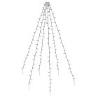 Fahnenmastbeleuchtung für außen, 192 LEDs, 6 Stränge von 2 m, ohne Mast