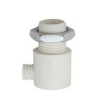 Weiße Zugentlastungen, Kunststoff