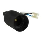 Bewegliche Armatur E27, schwarz