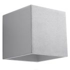 Aluminium Up down Wandleuchte Grau, Andro