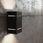 Aluminium Up down Wandleuchte Schwarz, Janien