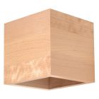 Holz Up down Wandleuchte Braun, Andro