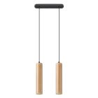 Holz Pendelleuchte Braun, Francina