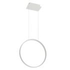 Aluminium Pendelleuchte Weiß, Ringo, 30W, 3000K LED