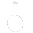 Aluminium Pendelleuchte Weiß, Ringo, 50W, 3000K LED