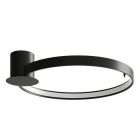 Aluminium Deckenlampe Schwarz, Ringo, 30W, 3000K LED